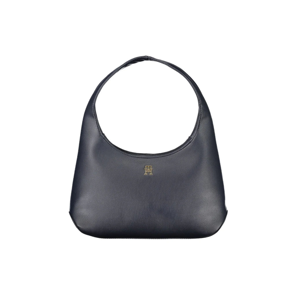 TOMMY HILFIGER Women's Black Shoulder Bag with Zip