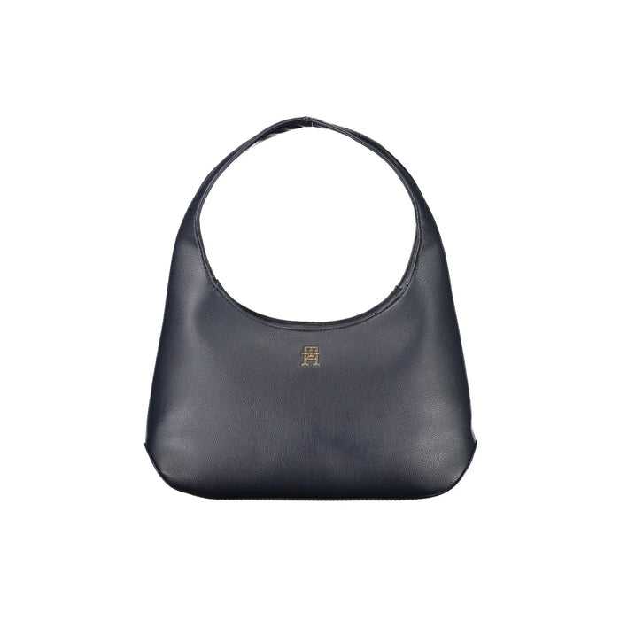 TOMMY HILFIGER Women's Black Shoulder Bag with Zip