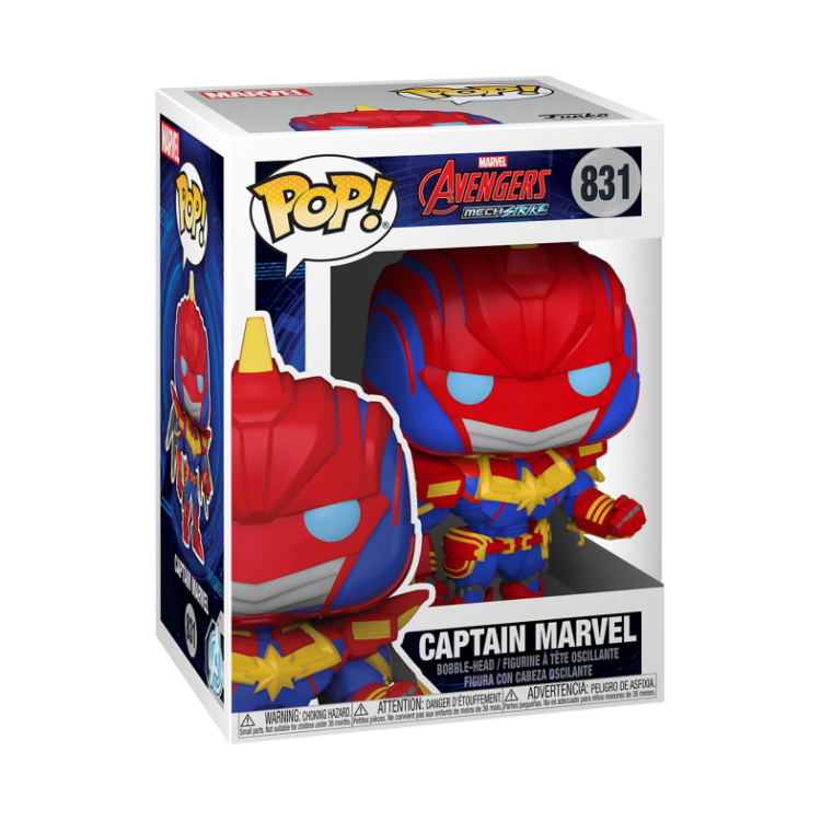 Funko Pop Marvel Avengers Mech Strike 831 Captain Marvel Collectible Vinyl
