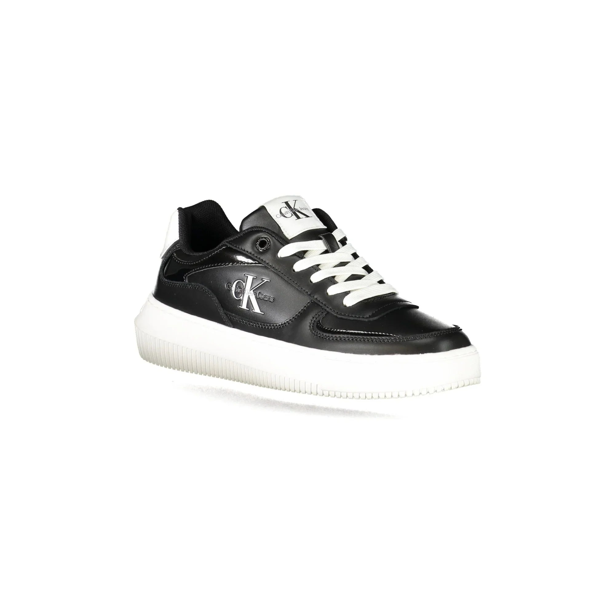 CALVIN KLEIN Women's Black Sneakers with Contrast Details