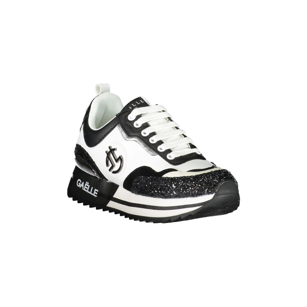 GAELLE PARIS Scarpe Sneakers Donna Nere con Dettagli a Contrasto