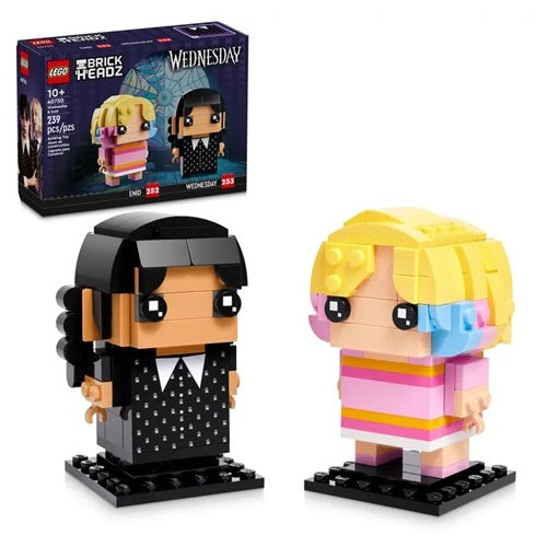 Lego - Brickheadz 40750 Wednesday (Enid & Wednesday) Wednesday 252+253 Pcs - 505 Pcs