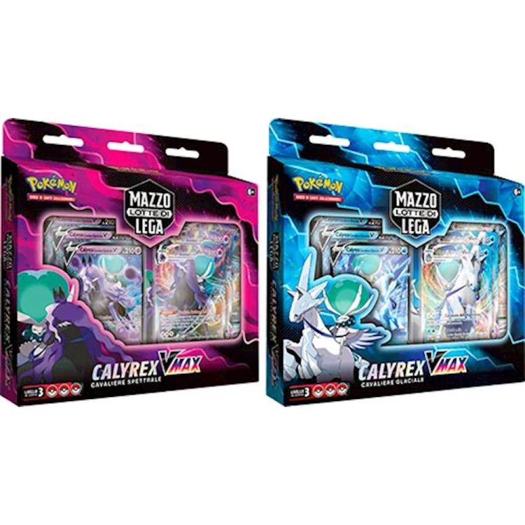 Pokémon Mazzo Lotte Di Lega Calyrex V Max Carte Gioco Glaciale/Spettrale Random