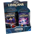 Disney Lorcana "Rise Of The Floodborne" Starter Deck Amber/Sapphire Card Tcg Eng