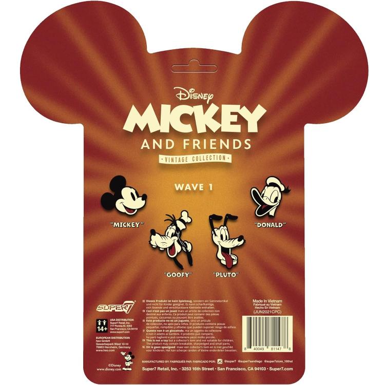 Super7 Disney Mickey & Friends "Mickey Mouse" Action Reaction Figure Tailor 9Cm