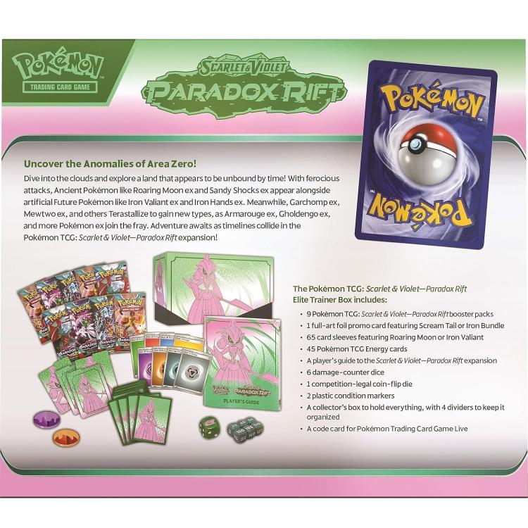 Pokemon Paradox Rift Elite Trainer Box (Iron Valiant) Cards - Eng