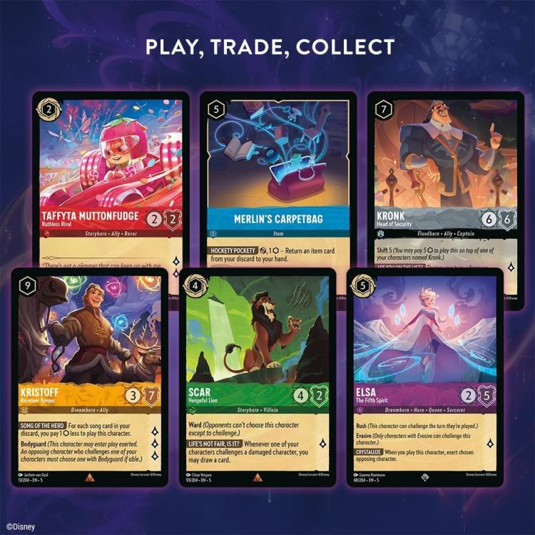 Disney Lorcana (Shimmering Skies) Booster Pack Display of 24 Card Game English Packs