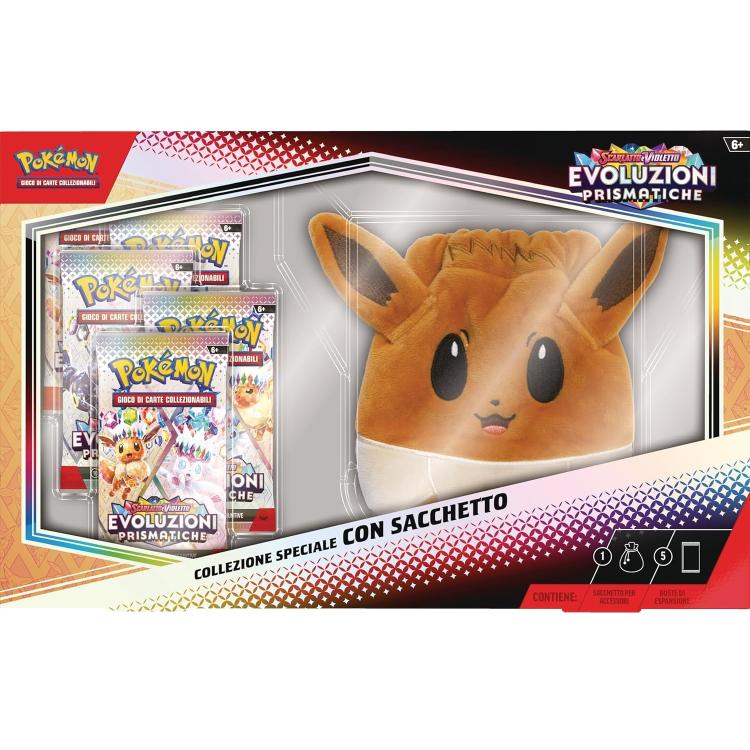 Pokémon - Prismatic Evolution: Special Collection 5 Booster Packs With Pouch Ita