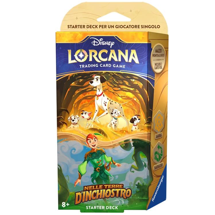 Disney Lorcana Into the Inklands Amber/Emerald Starter Deck Card Tcg Ita