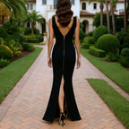 Long Backless Black Atelier Dress