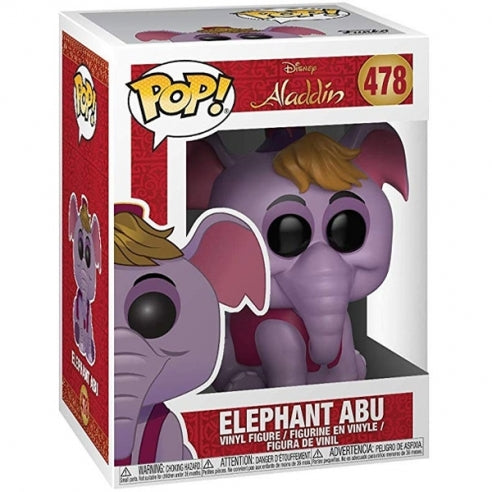 Funko Pop! Disney Aladdin - (478) Elephant Abu - Vinyl Figure 9Cm