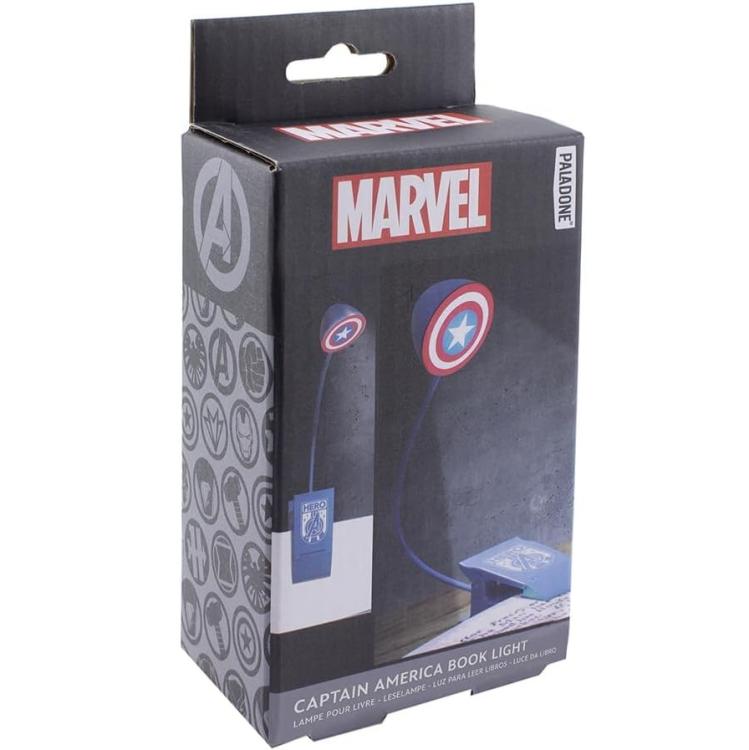 Paladone Marvel Captain America Shield Official Clamp Reading Light