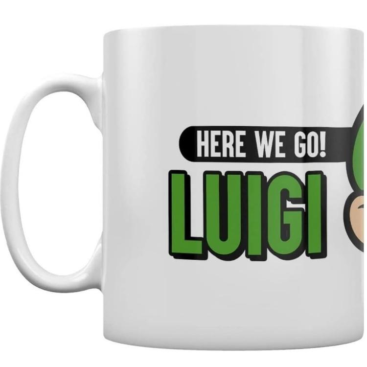 Pyramid Super Mario Bros Mug (Here We Go Luigi) Ceramic Mug Boxed