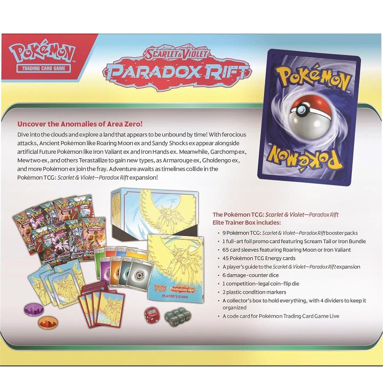 Pokemon Paradox Rift Elite Trainer Box (Iron Valiant) Cards - Eng