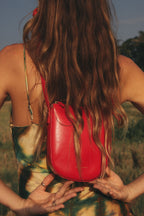 Eva - Borsa in pelle di mela rossa
