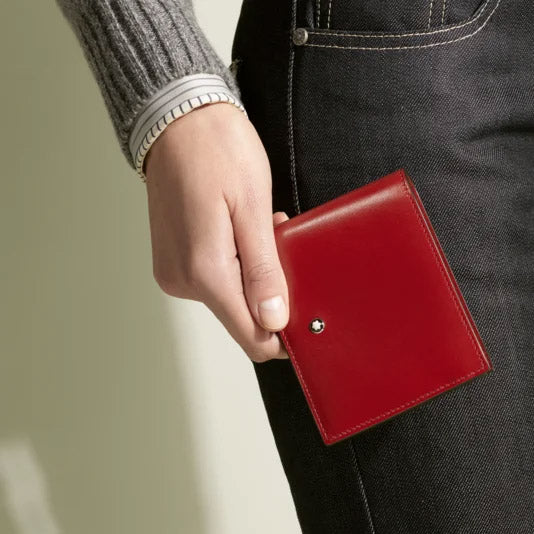 Montblanc 6-compartment wallet Meisterstück dark rust 198805