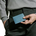 Montblanc 5-Compartment Card Holder 4810 Smoked Blue 199349