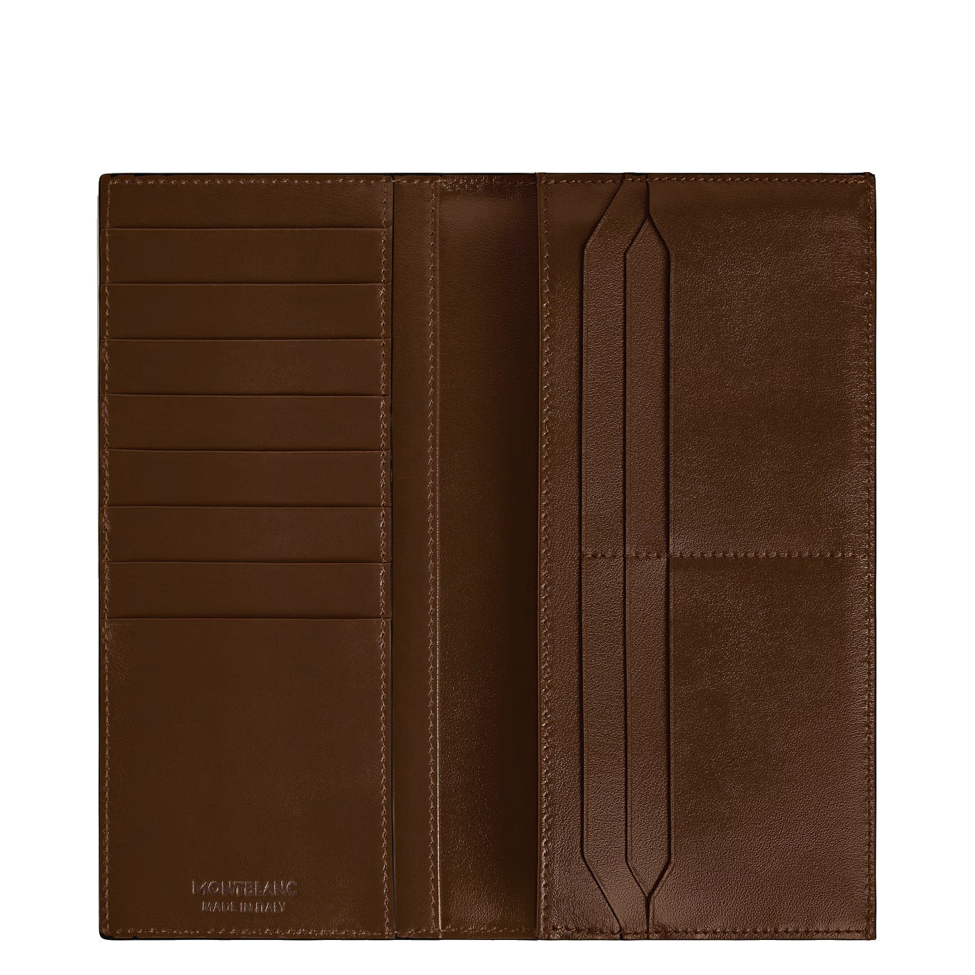 Montblanc wallet 14 compartments Meisterstück, zippered pocket shaded brown 220318