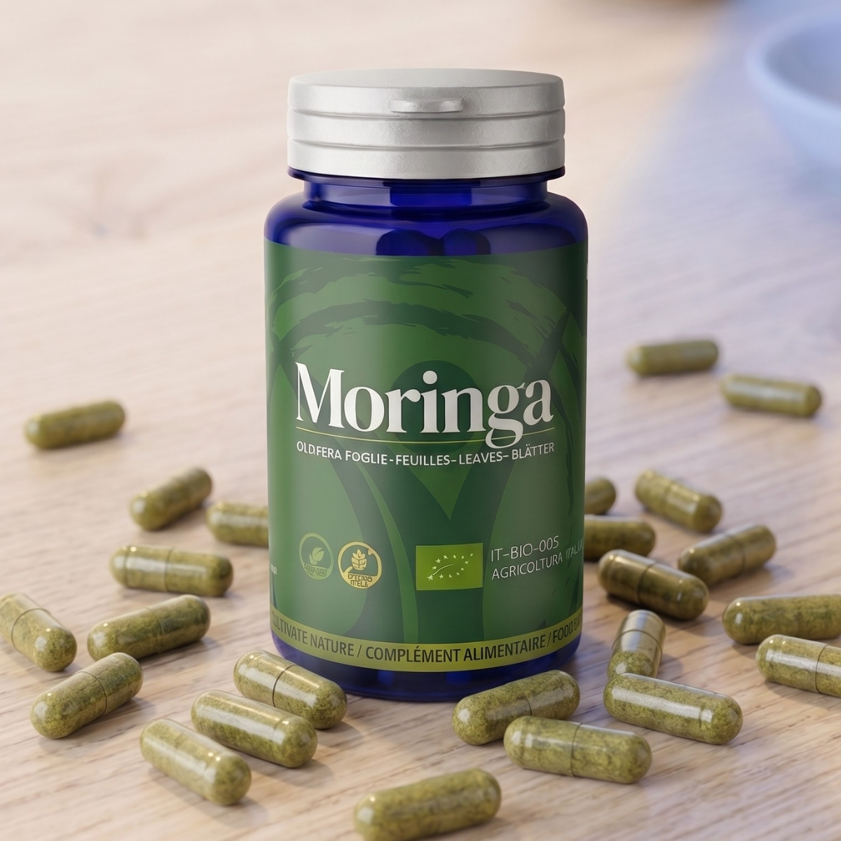 Organic Moringa Oleifera in Capsules | 50 Capsules