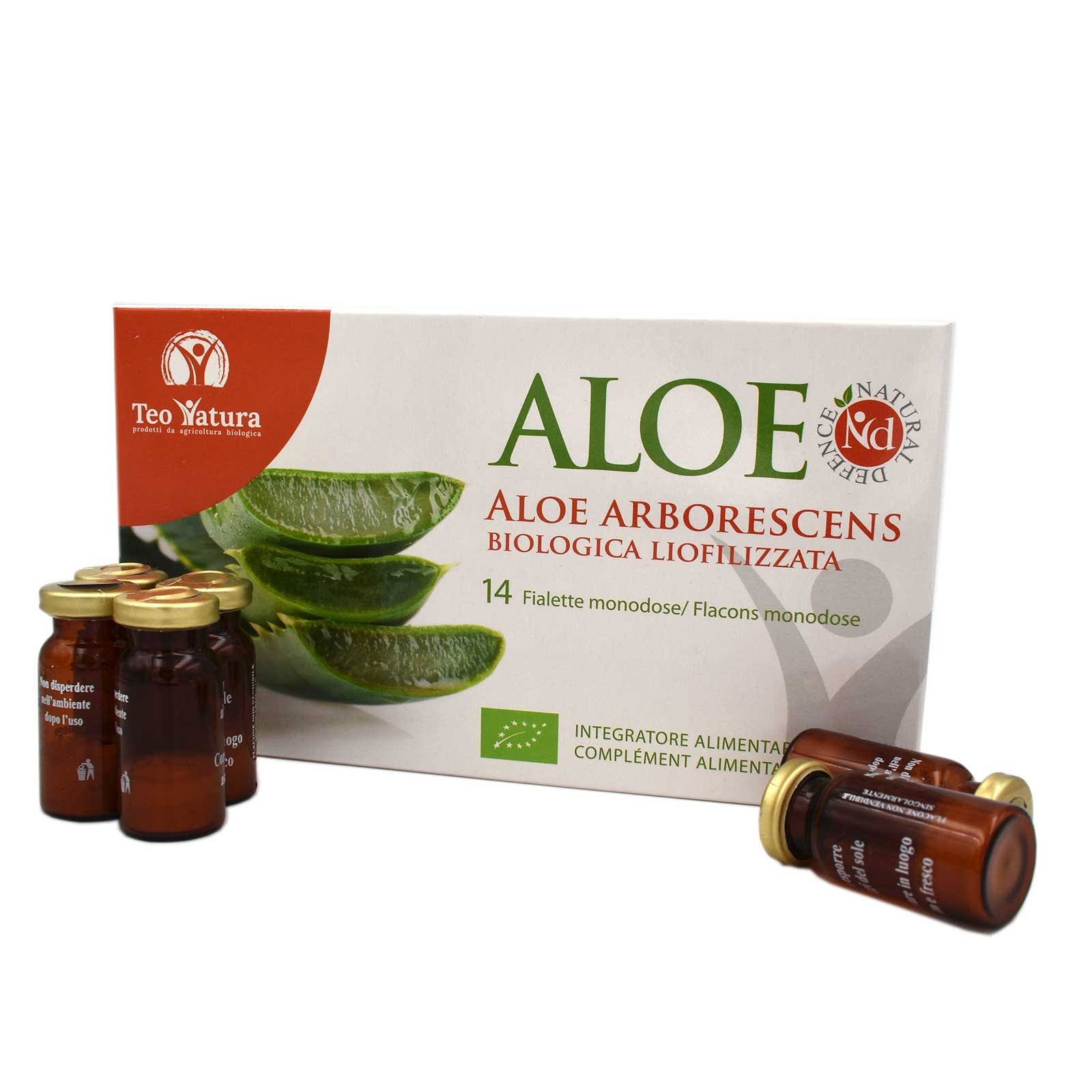 Organic Lyophilized Aloe Arborescens | ALOE ND | Concentrated Supplement - 14 Vials