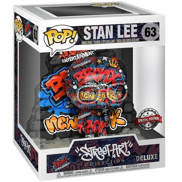 Funko Pop Marvel: Street Art Stan Lee (63) Pow Figure 15cm Deluxe Special Edit