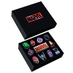Marvel Gift Box 11 Metal Keychains Avengers Spiderman Hulk America.