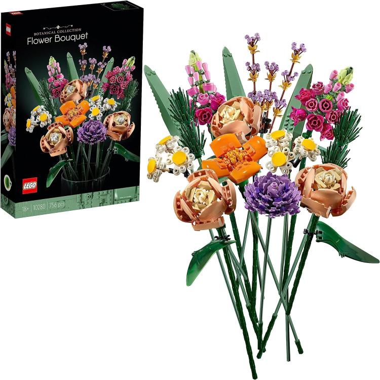 LEGO - Icons Creator Expert Flower Bouquet Building Kit 822 Pcs