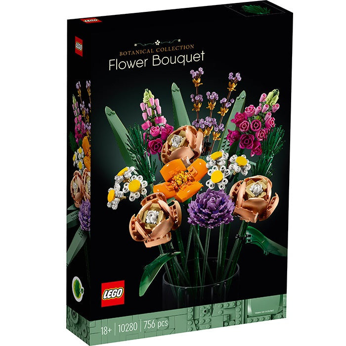 LEGO - Icons Creator Expert Flower Bouquet Building Kit 822 Pcs