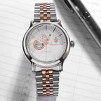 Maserati Epoca Automatic Silver & Rose Gold 42mm – open heart
