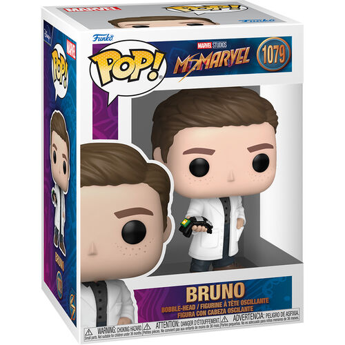 Funko Pop ! Ms Marvel Studios - Bruno (1079) Boy Vinyl Figure Disney Plus Film
