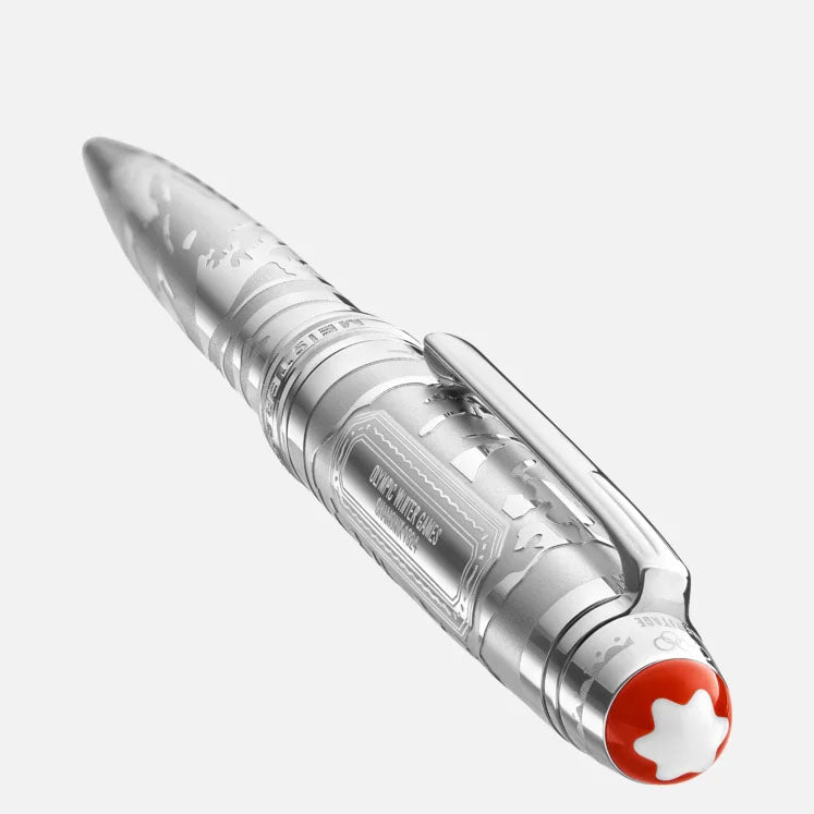 Montblanc Meisterstück X Olympic Heritage Chamonix 1924 Solitaire Midsize Ballpoint Pen 131373
