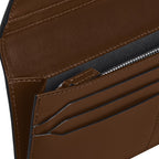Montblanc wallet 14 compartments Meisterstück, zippered pocket shaded brown 220318