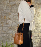 Emi - Handmade Drawstring Woven Crossbody Bag