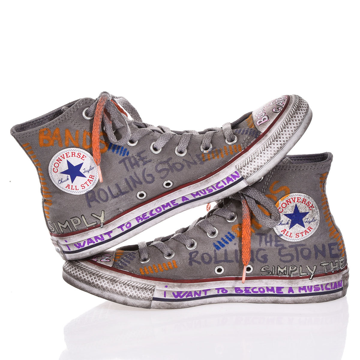 Converse Grey Written
