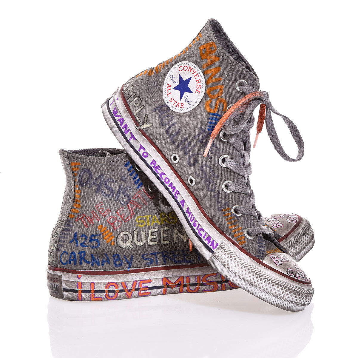Converse Grey Written