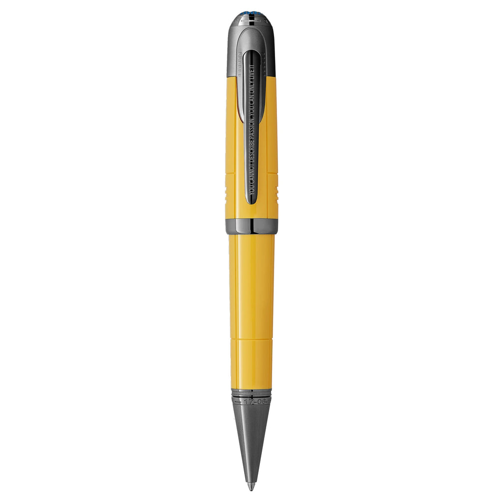 Montblanc Great Characters Enzo Ferrari Special Edition Yellow Modena Ballpoint Pen 130663