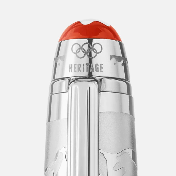 Montblanc Meisterstück X Olympic Heritage Chamonix 1924 Solitaire Midsize Ballpoint Pen 131373
