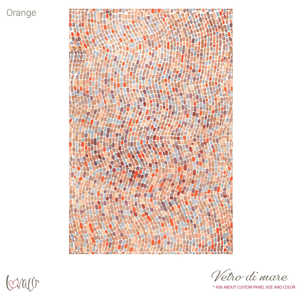 Carta da parati - Vetro di mare orange Lovalù