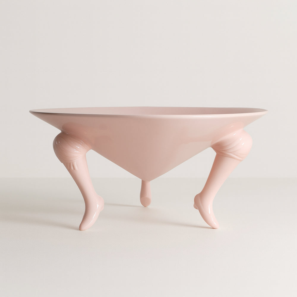 Rebirth Powder Pink Modern Table Centerpiece on Tiptoes 36 cm