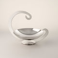 Elleffe Design Centrotavola Alzata Acciaio Inox Moderno 30 cm