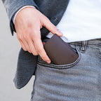 KLIK Minimal SLIM without coin pocket Brown Leather