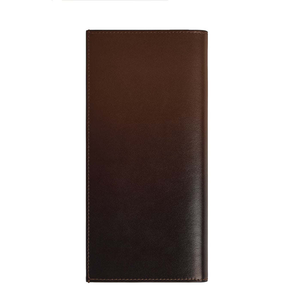 Montblanc wallet 14 compartments Meisterstück, zippered pocket shaded brown 220318