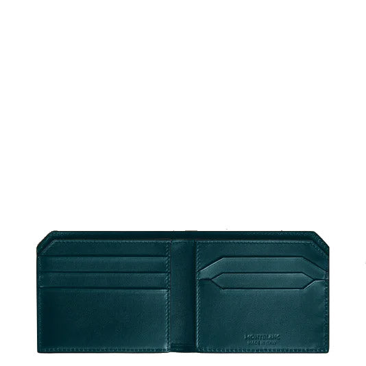 Montblanc 6-compartment wallet with removable card holder Soft Blue Legion 198745