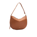 COCCINELLE Women's Brown Leather Hobo Shoulder Bag, C-Easy Medium