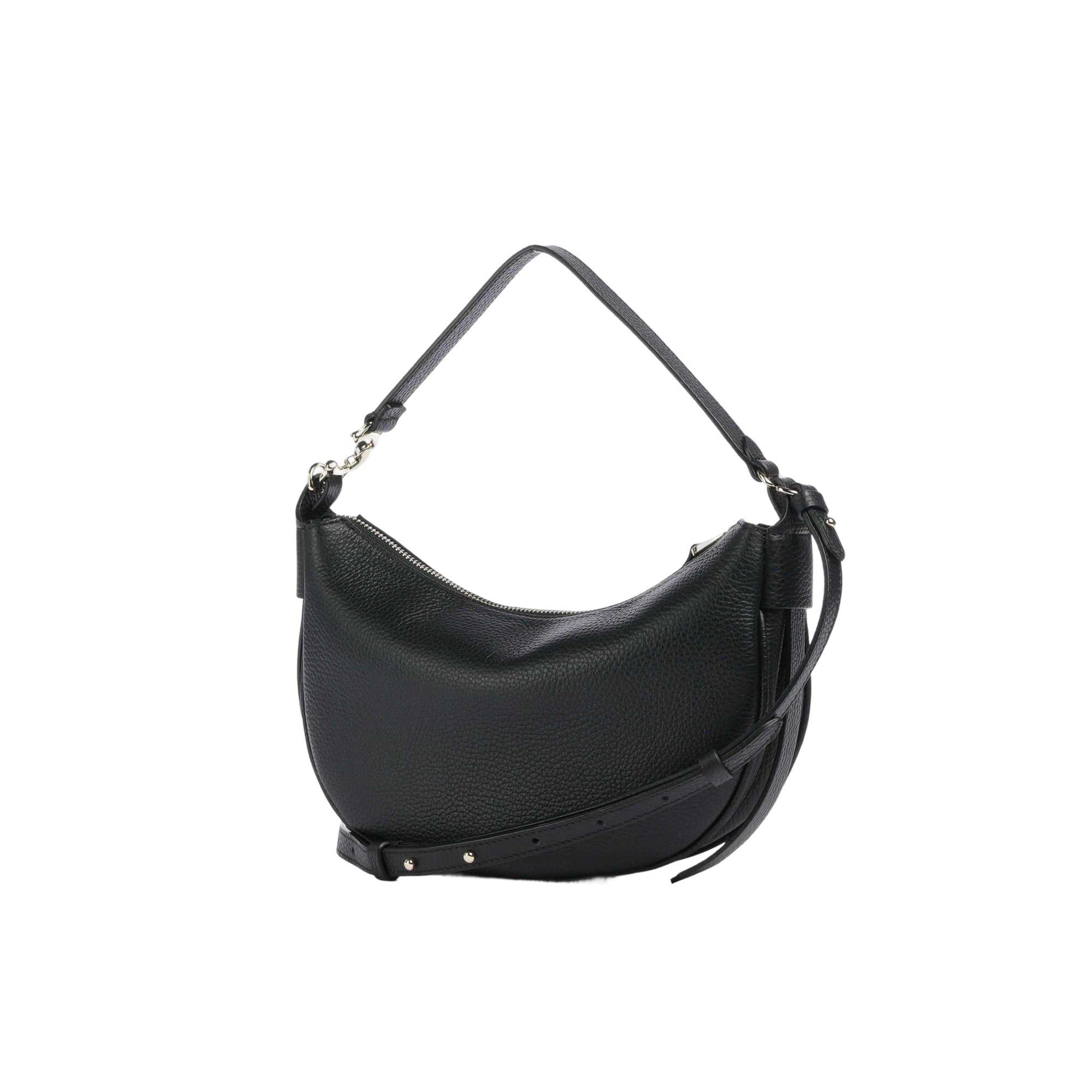COCCINELLE Women's Black Shoulder Bag with Shoulder Strap, in Real Leather, C-Easy