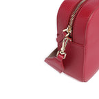 COCCINELLE Borsa Donna a Tracolla Rossa, In Vera Pelle, Tebe Large