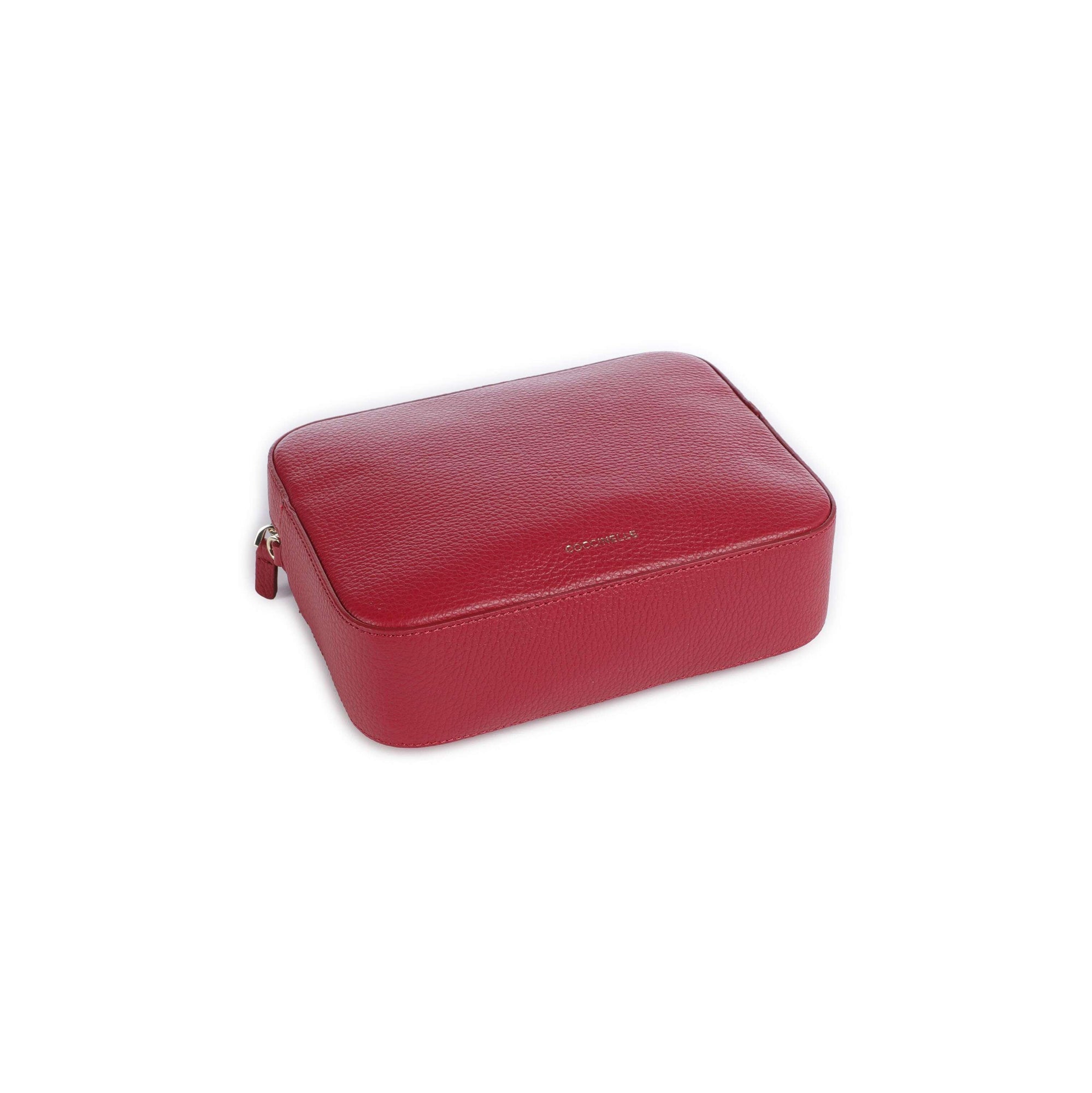 COCCINELLE Women's Red Shoulder Bag, Made of Genuine Leather, Tebe Large