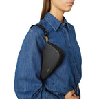 COCCINELLE Women's Black Leather Hobo Shoulder Bag, Merveille