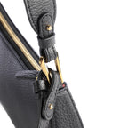 COCCINELLE Women's Black Leather Hobo Shoulder Bag, Merveille
