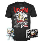 Funko Pop ! Tees Marvel Anti Venom (401) Eddie Brock Gitd 9Cm Figure + T-Shirt M